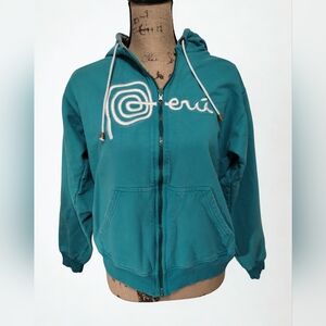 Peru Hoodie Zip Up Embroidered Women's Size M